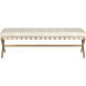Kenji Gold / Bravo Cream Bench, Small